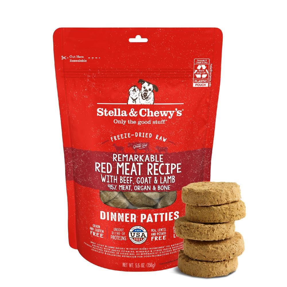 Stella & Chewy's picky-eater-appeal patties entice finicky dogs with protein-rich flavor.