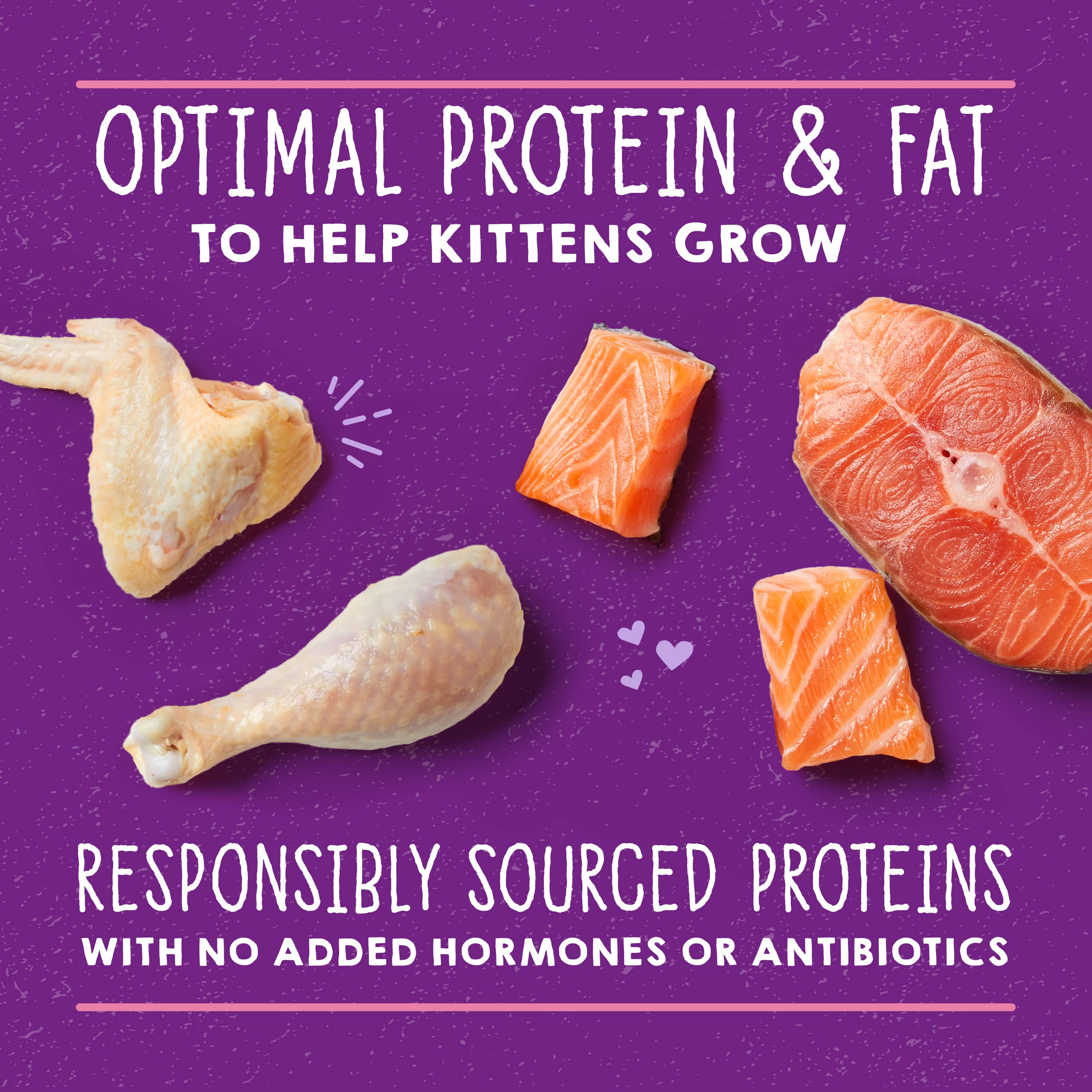 Stella & Chewy's grain-free chicken and salmon paté ingredients highlighted.