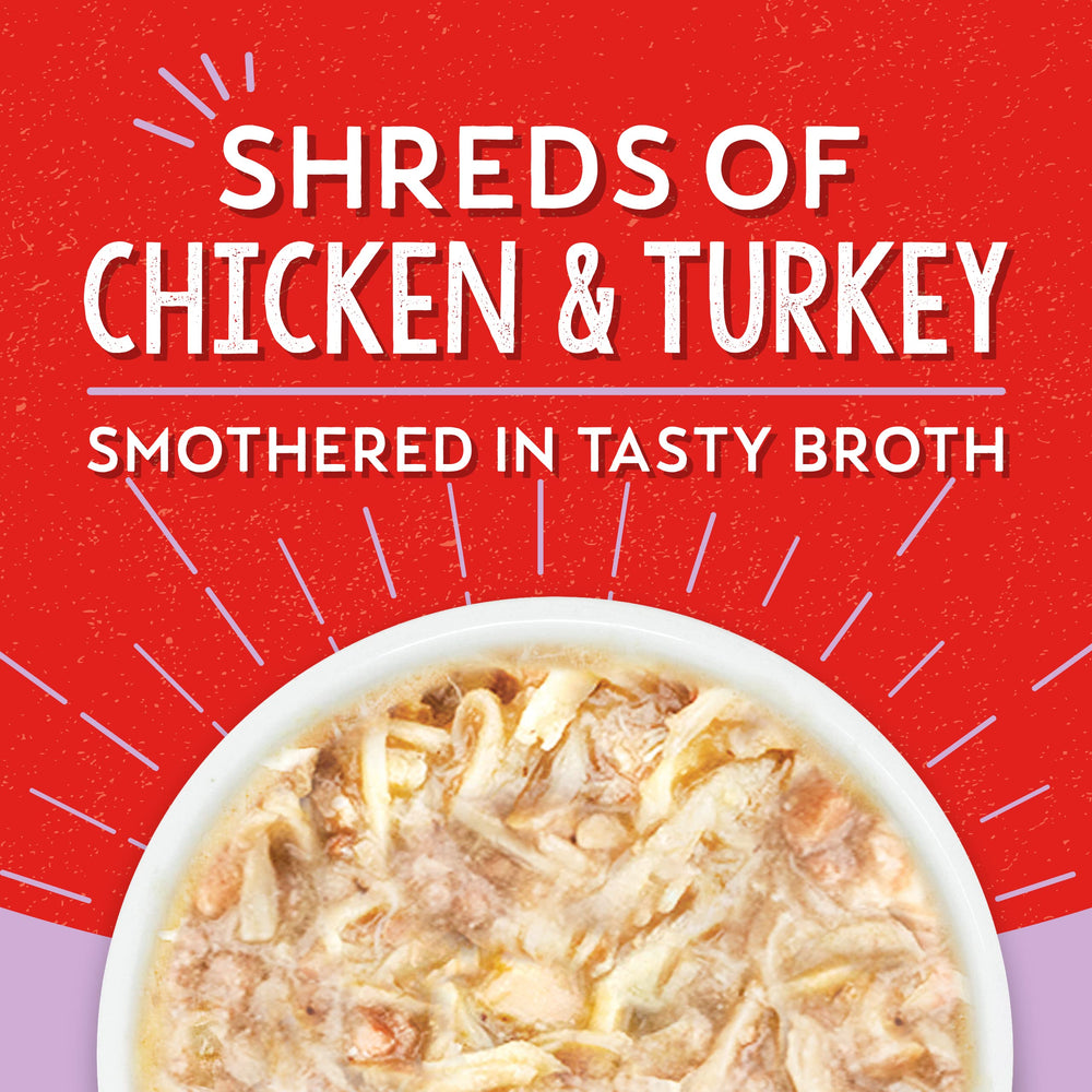 Lil Bites Stew served in broth for small breed dogs.