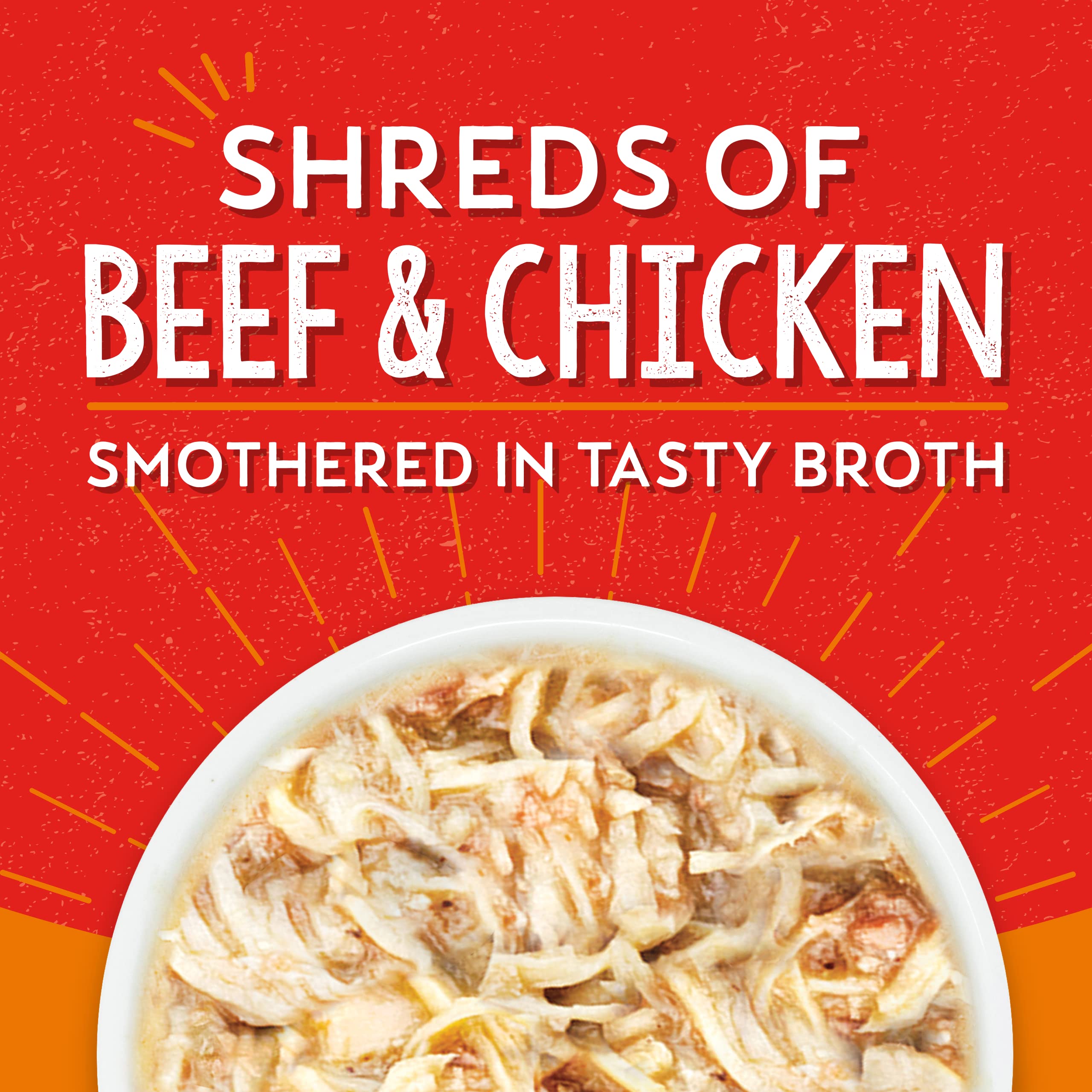 Broth-served Lil Bites Stews display appetizing texture for dogs.