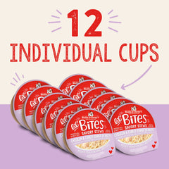 Stella & Chewy's Lil Bites packaging of recyclable cups.