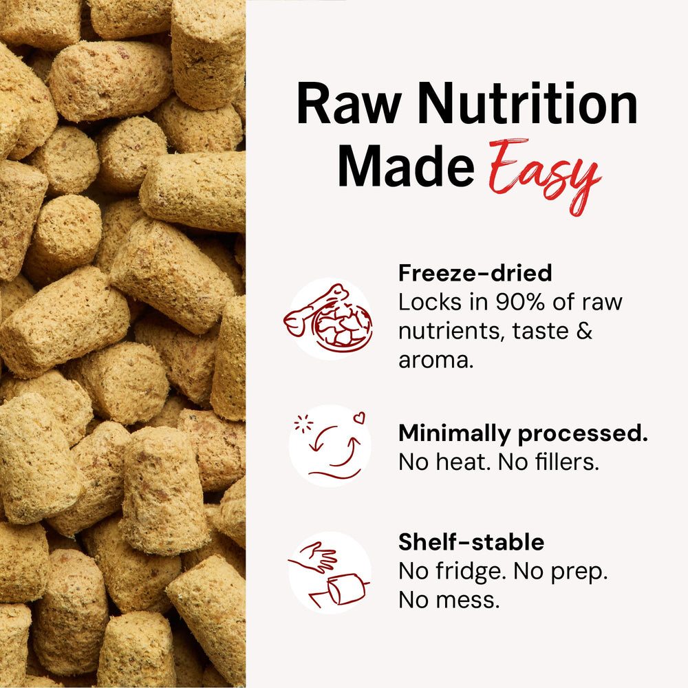 Stella & Chewy's USA-made kitchen badge signals small-batch care.