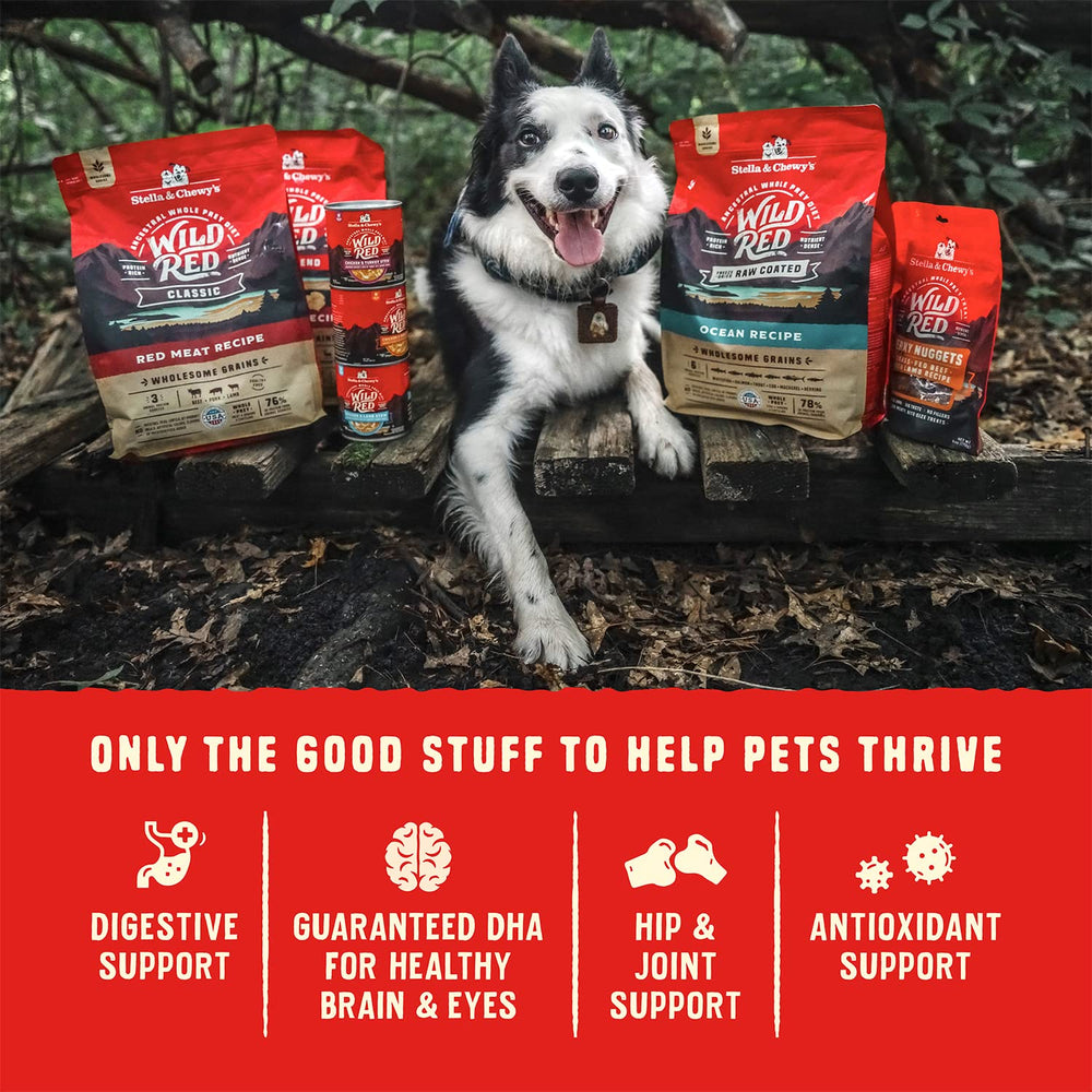 Low-carbohydrate, high-protein formula for puppy energy