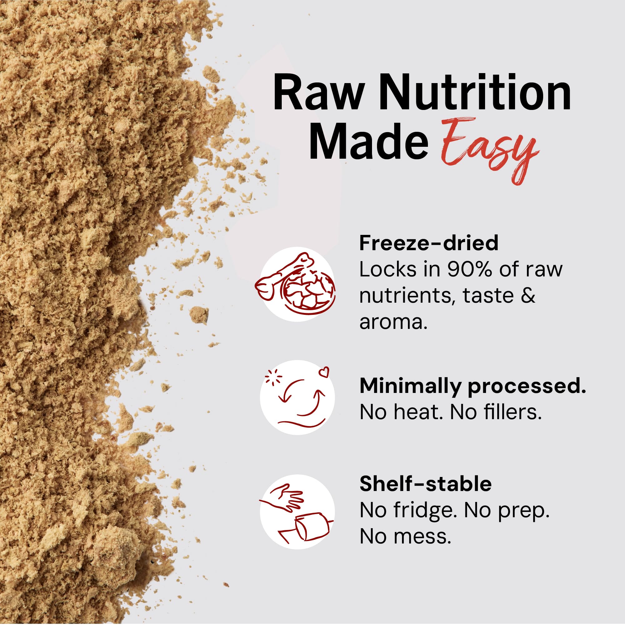 Stella & Chewy's Marie's Breakfast Sprinkles ingredient label highlights grain-free recipe