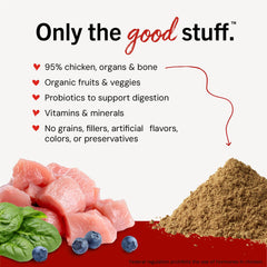 Close-up of Dinner Dust powder texture highlighting natural ingredients.
