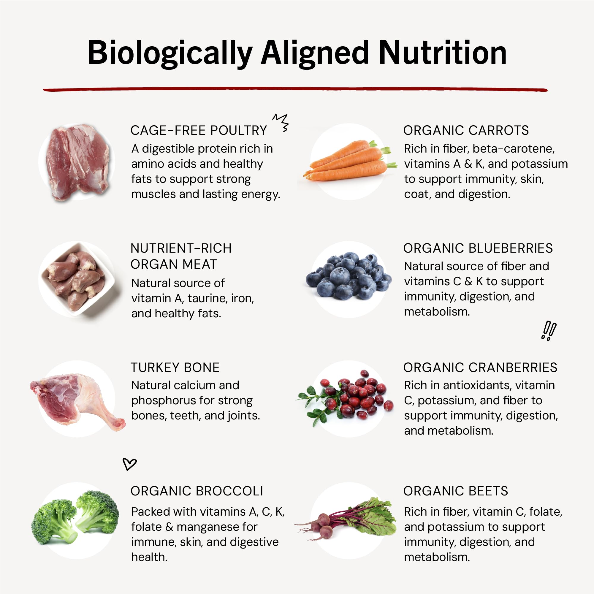 No artificial ingredients or grains in Stella & Chewy's Dinner Dust.