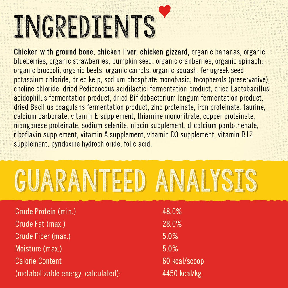Stella & Chewy's organic fruits and vegetables highlighting antioxidant-rich produce