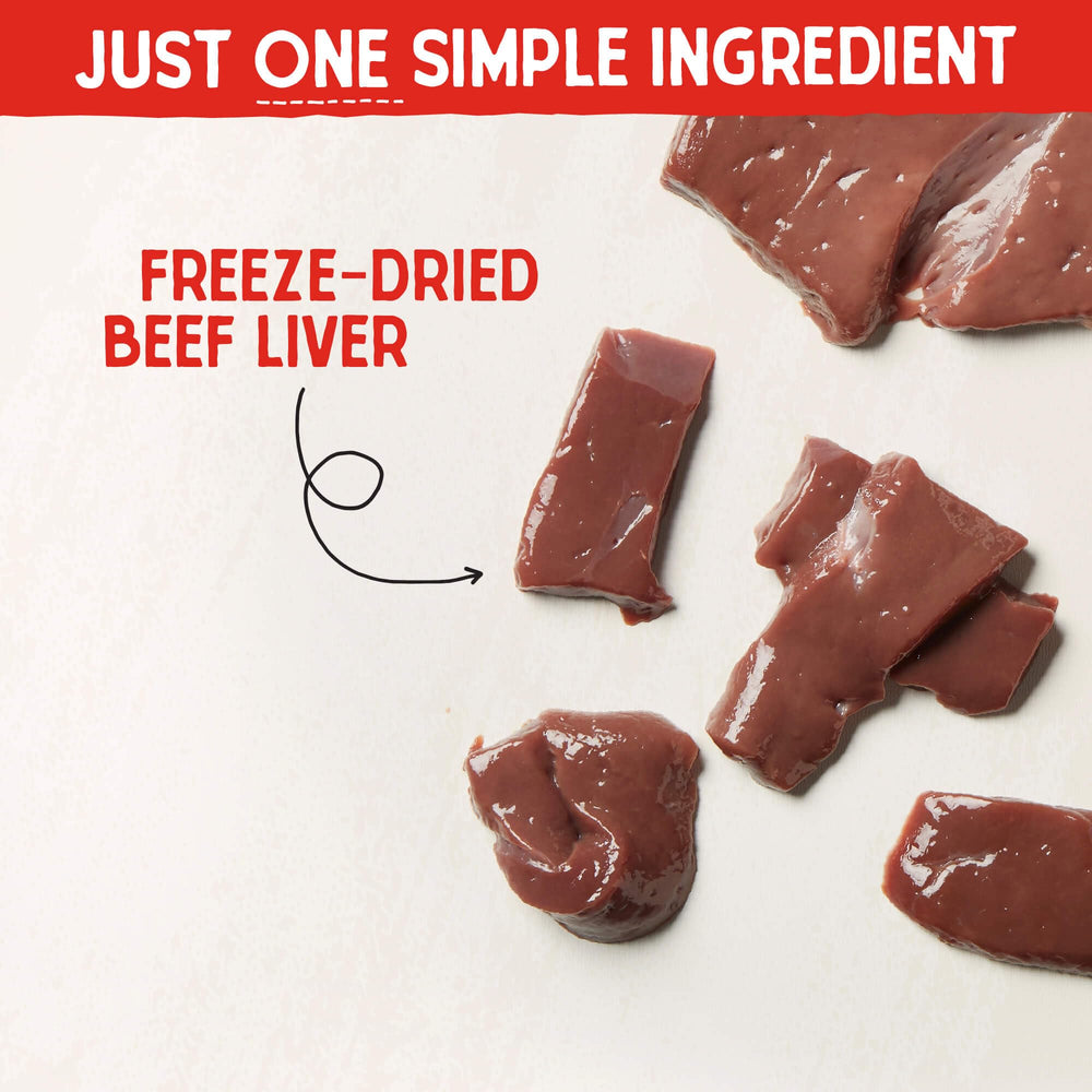 Picky eater approves Stella & Chewy's beef liver treats for shy appetites.