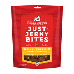 Stella & Chewy's premium chicken jerky packaging front, ideal for rewarding dogs