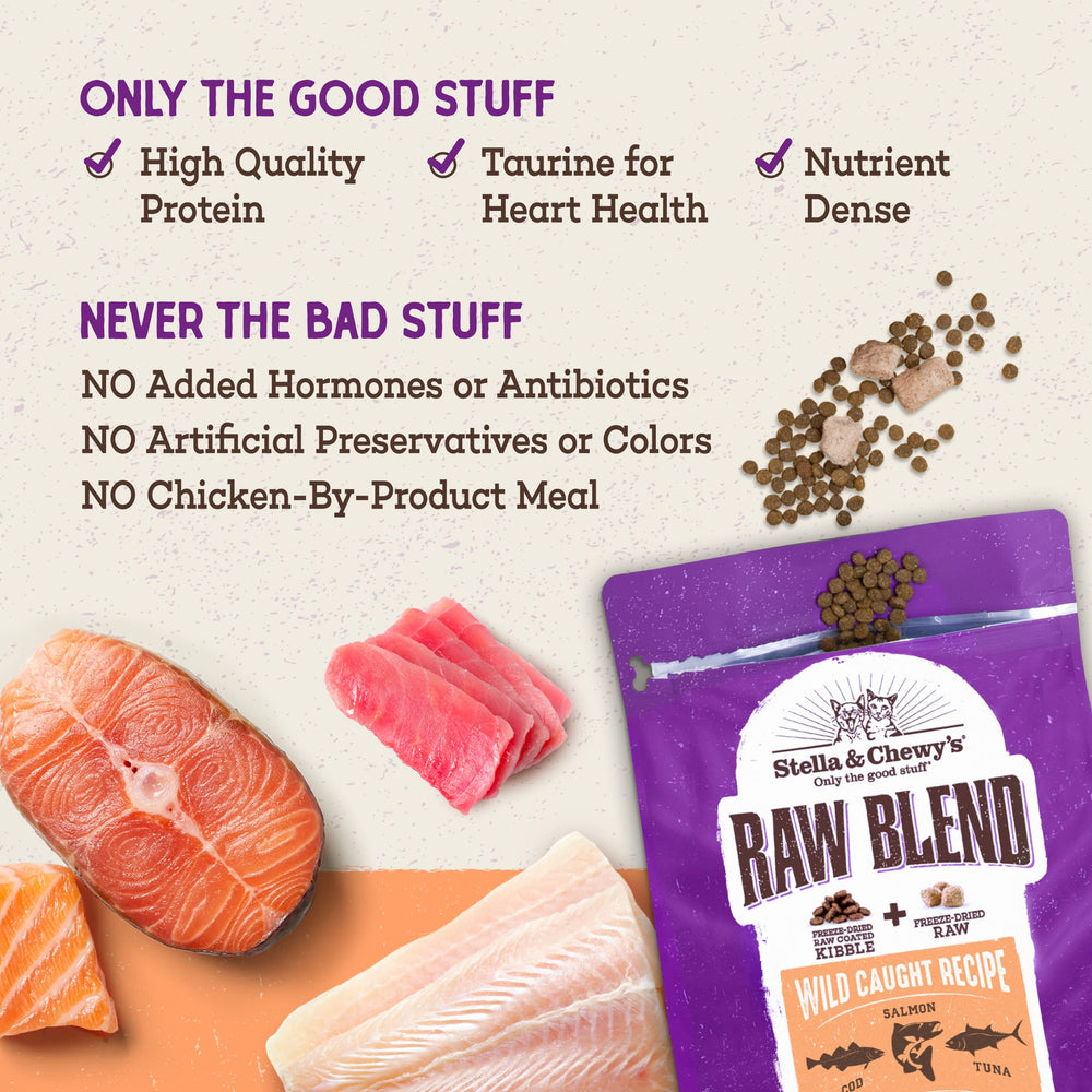 Stella & Chewy's Raw Blend is USA-made with small-batch production