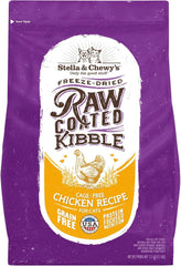Stella & Chewy's raw-coated kibble with chicken offers high-protein nutrition for picky eaters.