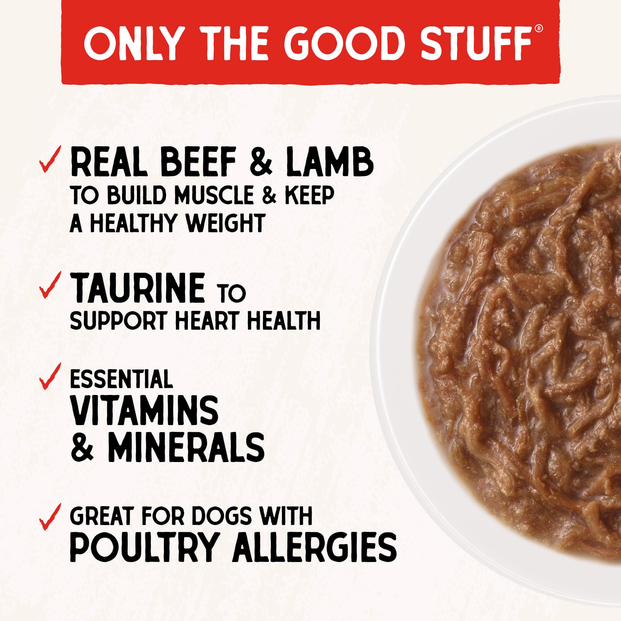Stella & Chewy's Shredrs broth-rich serving shot emphasizing tasty texture.