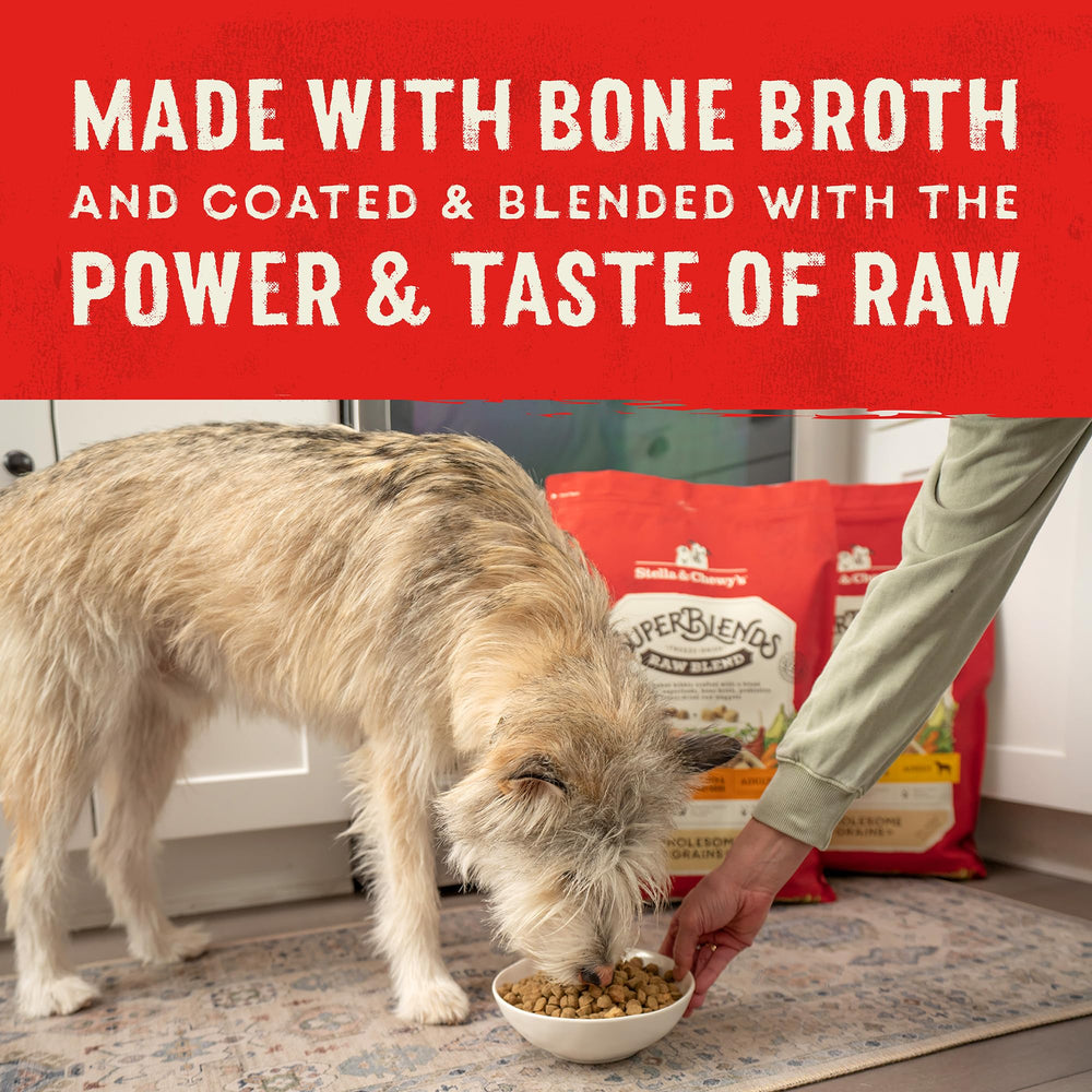 Protein-rich Stella & Chewy's SuperBlends supports muscle tone in active dogs