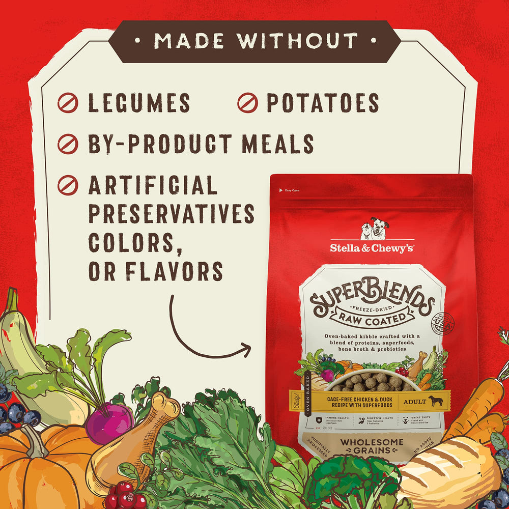 Stella & Chewy's SuperBlends superfoods mix enriches meals with extra vitamins