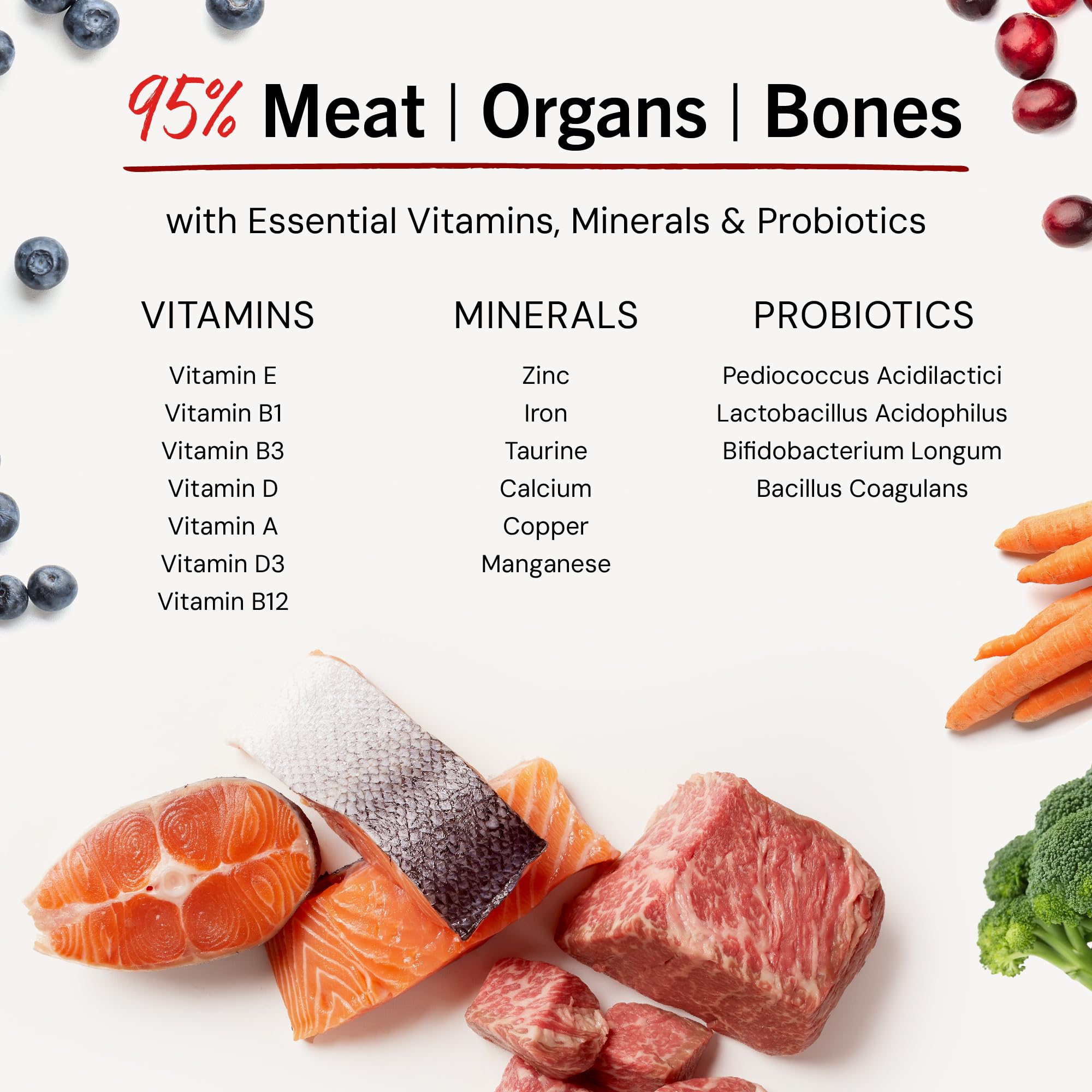 Omega-rich salmon in Surf & Turf contributing to a glossy coat
