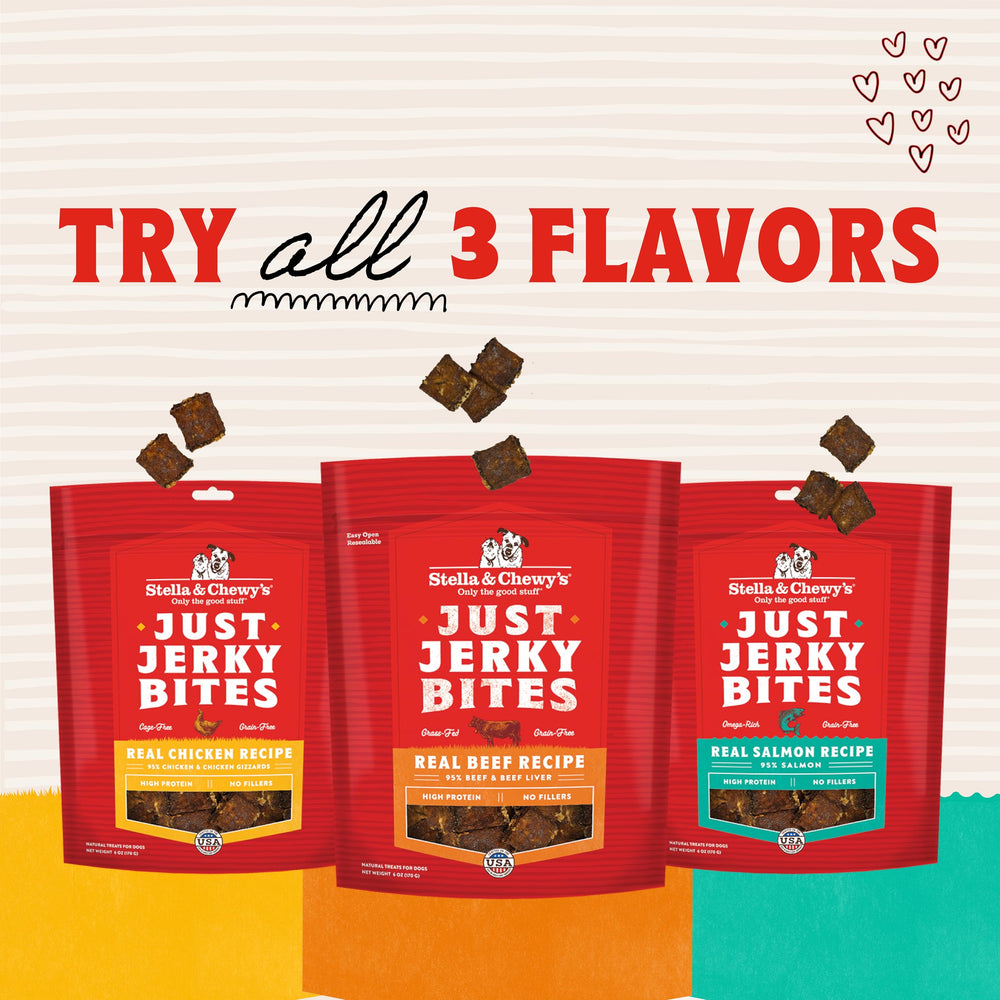 Training-friendly jerky bites ideal for rewards and motivation