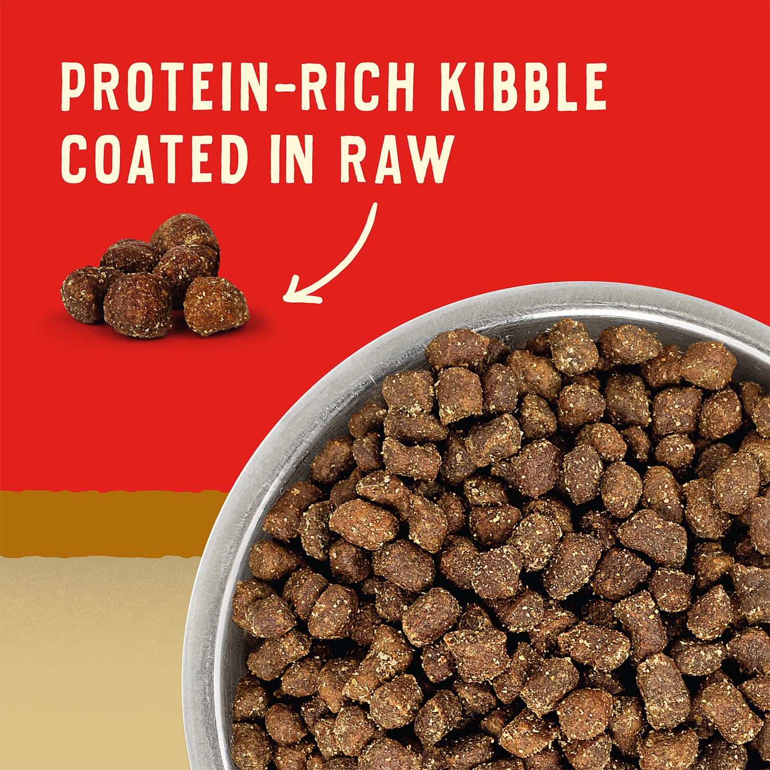 Stella & Chewy's Wild Red kibble closeup highlighting crunchy texture.