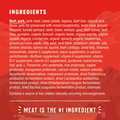 Six-animal-protein blend in Stella & Chewy's Wild Red for diverse amino acids.