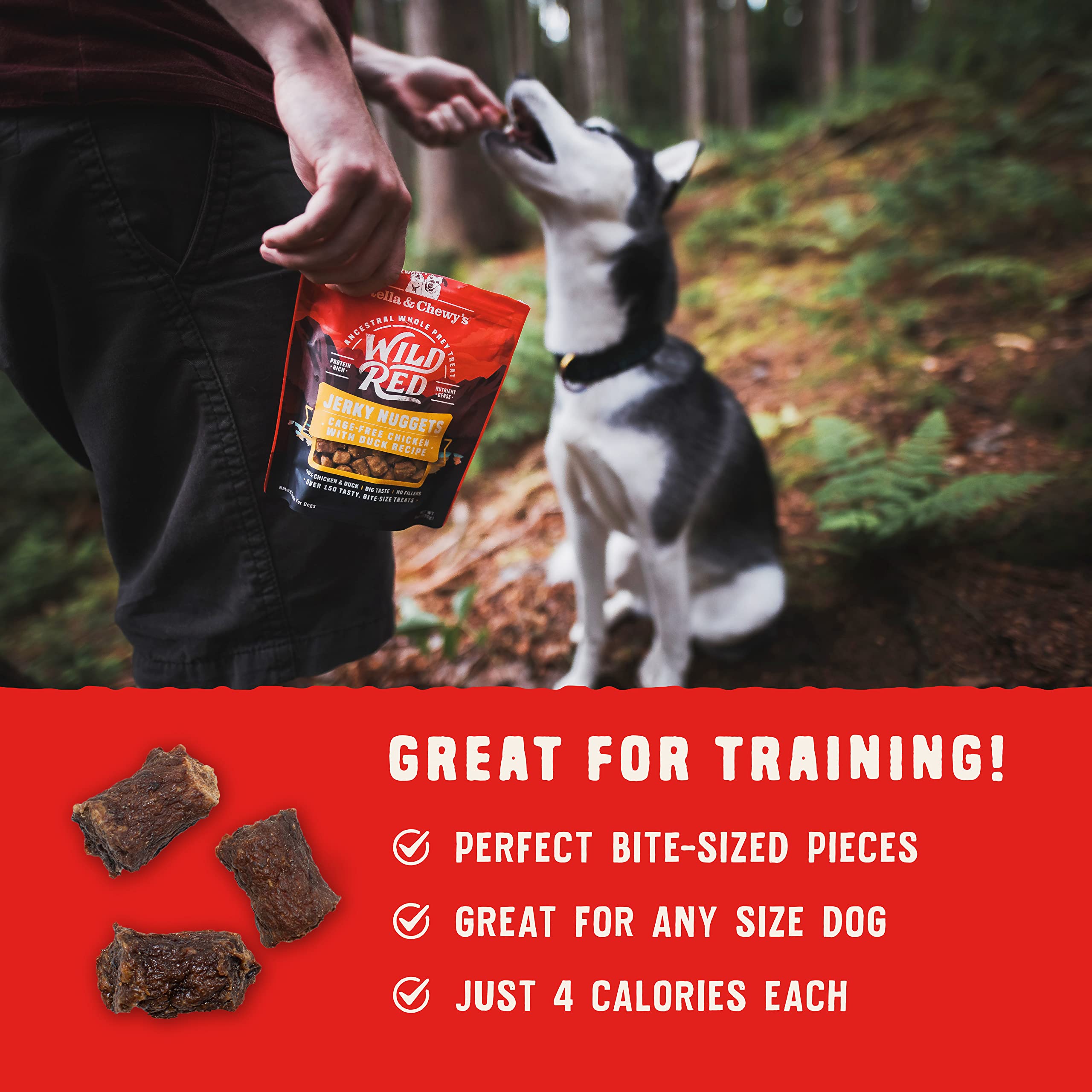 Label on Stella & Chewy's package indicating peanut-free facility.