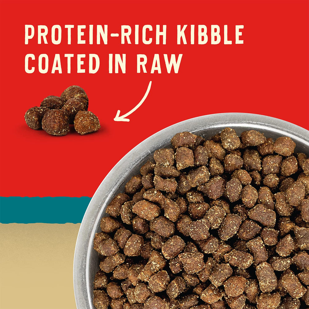 Stella & Chewy's Wild Red Ocean kibble close-up reveals the raw coating.