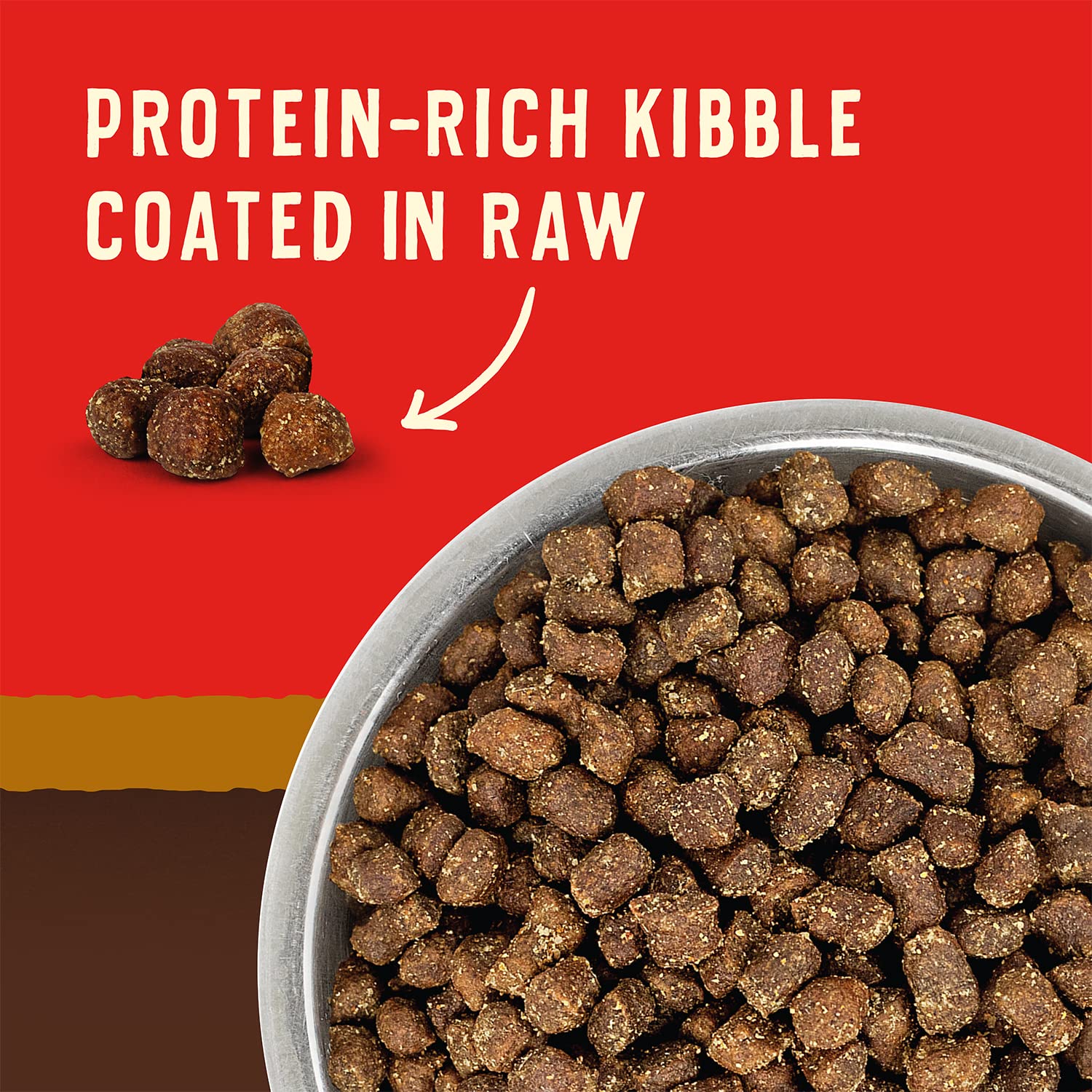 Stella & Chewy's Wild Red kibble close-up highlighting protein-coated bits.