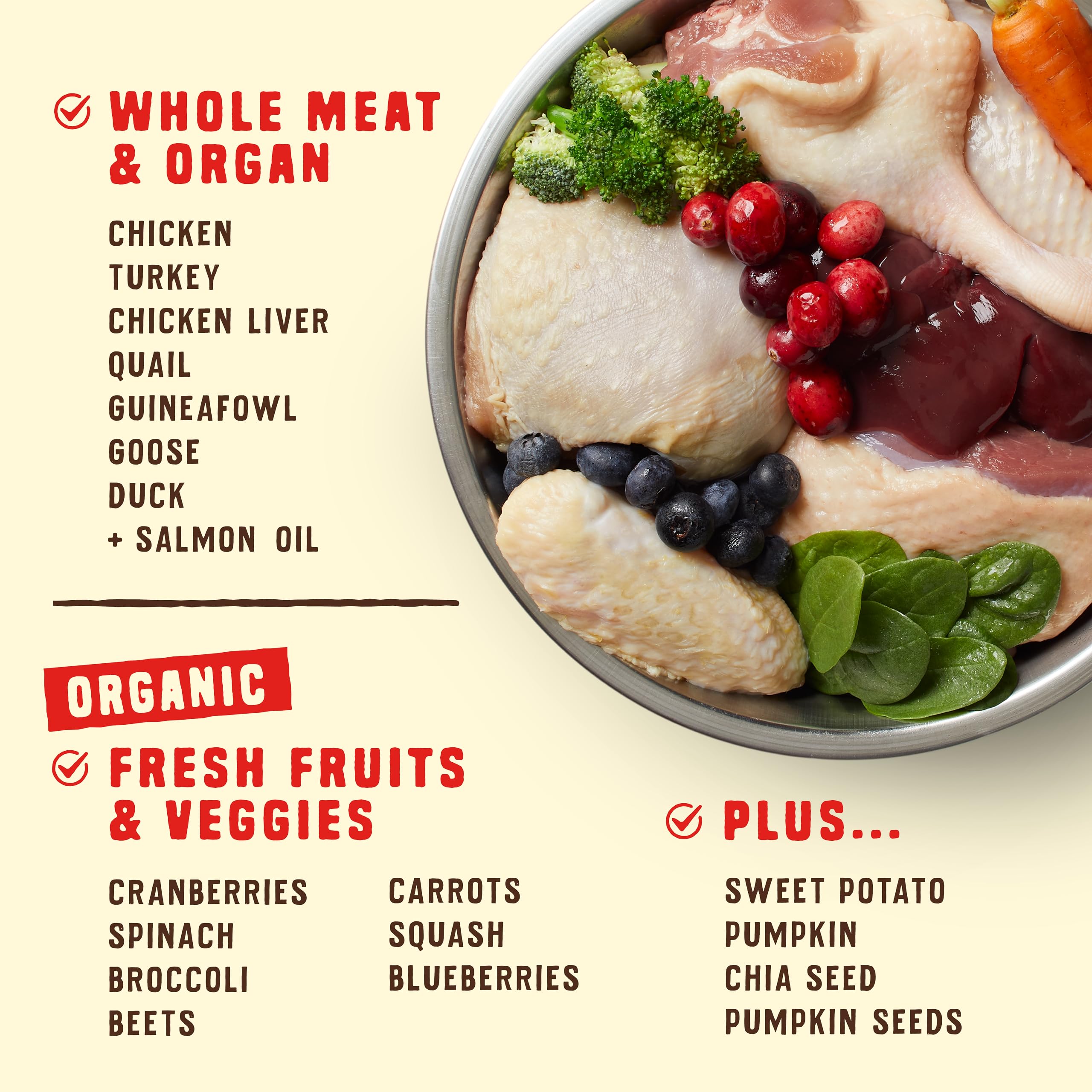 Stella & Chewy's Wild Red features six poultry protein sources for variety.