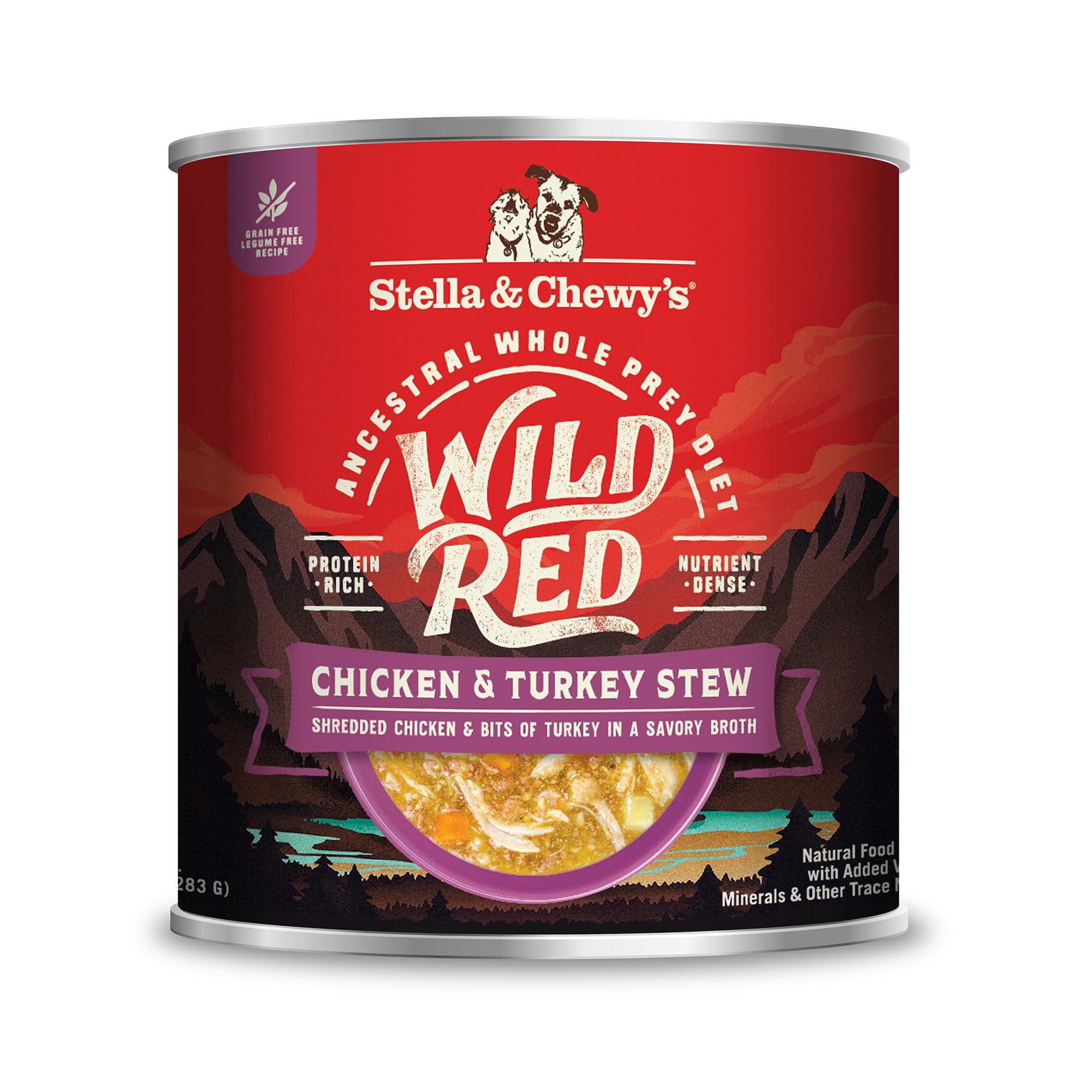 Stella & Chewy's Wild Red Stew with chicken and turkey — protein-rich, grain-free, for picky eaters.