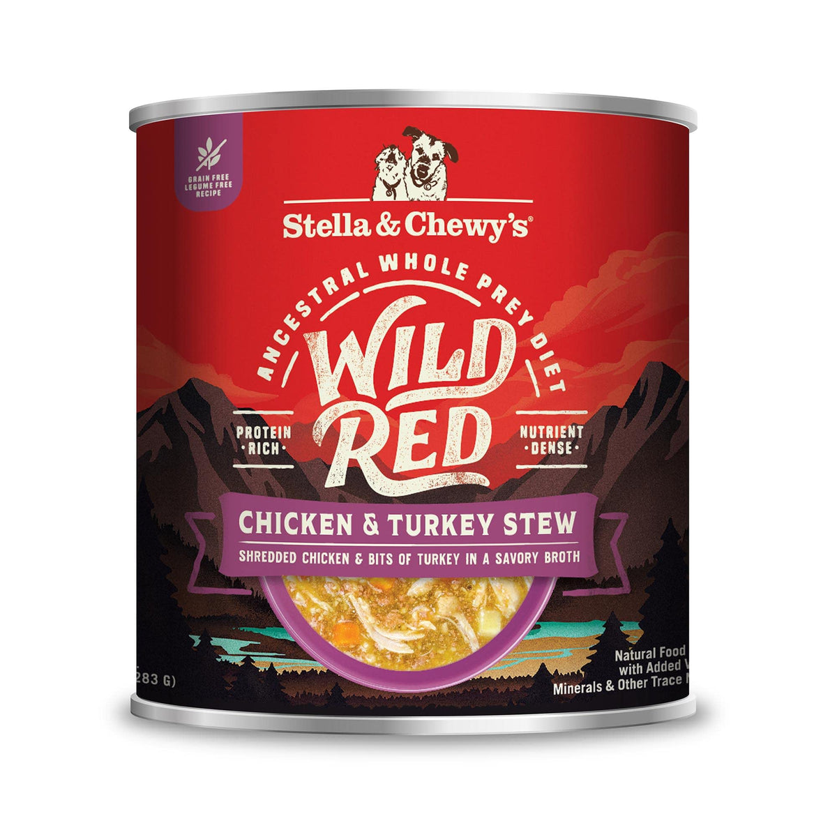Stella & Chewy's Wild Red Stew with chicken and turkey — protein-rich, grain-free, for picky eaters.