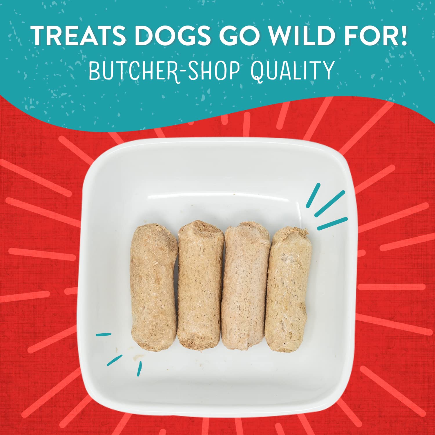 Closeup of Wild Weenies morsels showing rich meat texture for high-protein rewards.