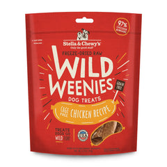 Stella & Chewy's Wild Weens bag front, ideal training reward with high-protein chicken.