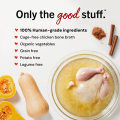 Stella & Chewy's bone broth label highlights USA facilities and quality controls