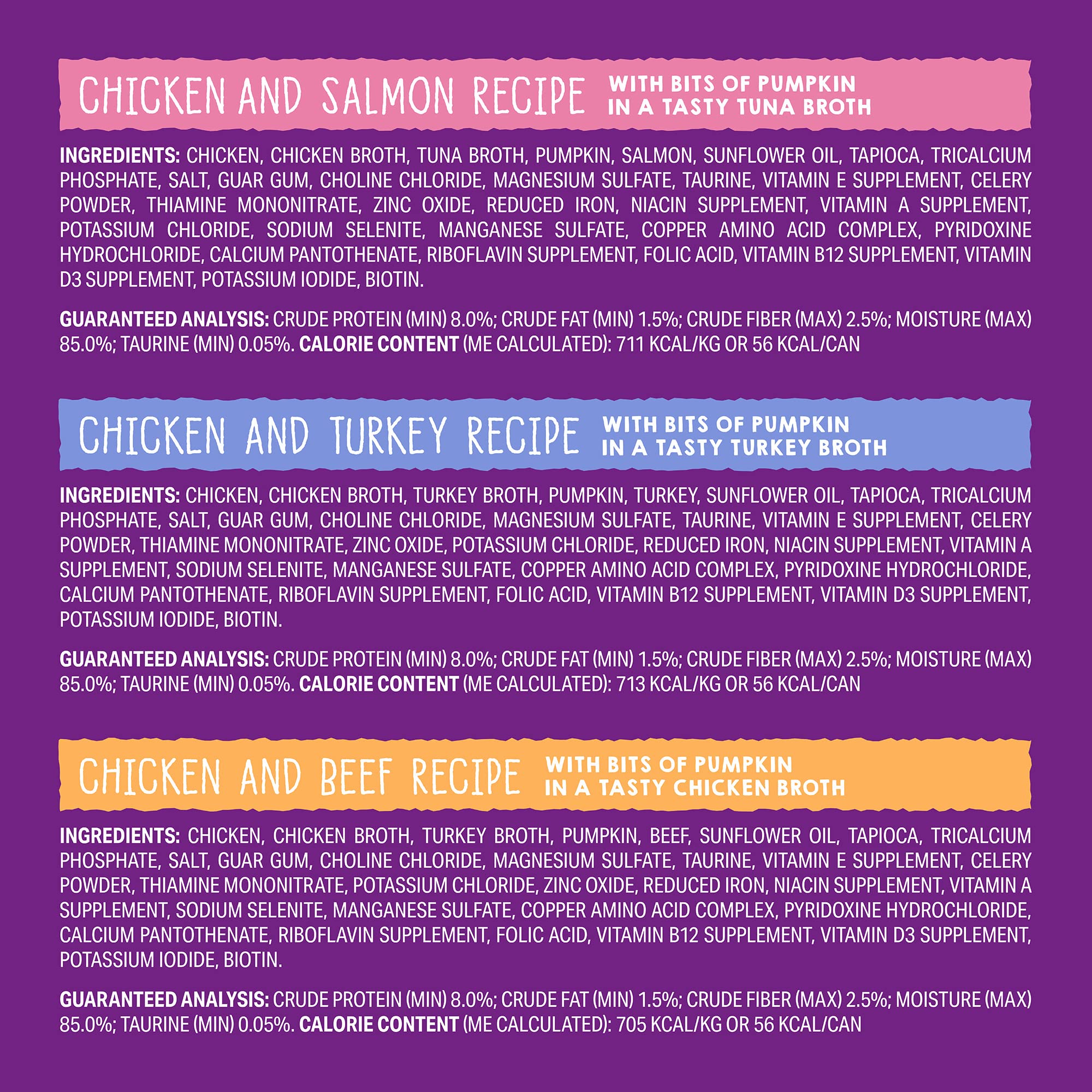 Stella & Chewy's Savory Shreds are grain-free, gluten-free, carrageenan-free for easier digestion.