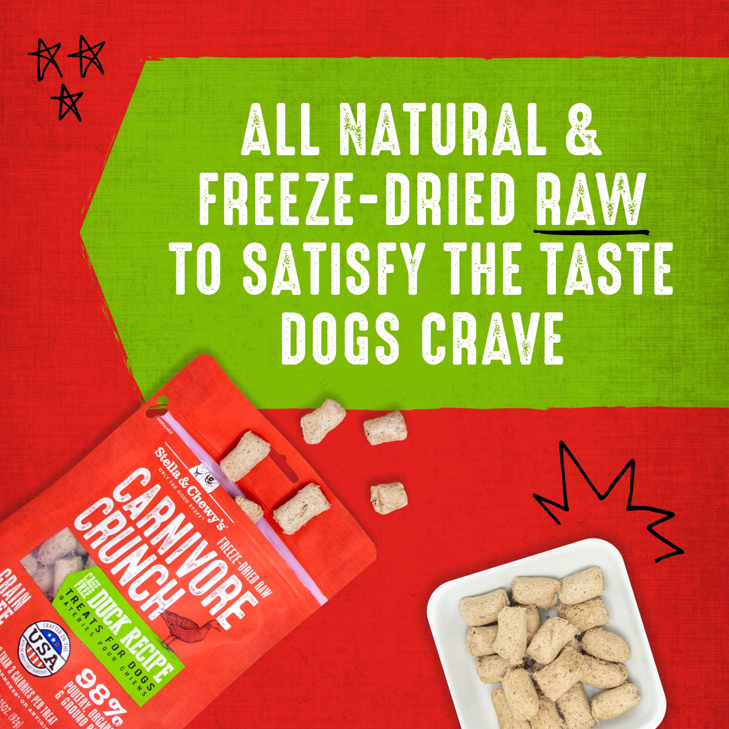 Stella & Chewy's training session treat in use during a reward-based moment.