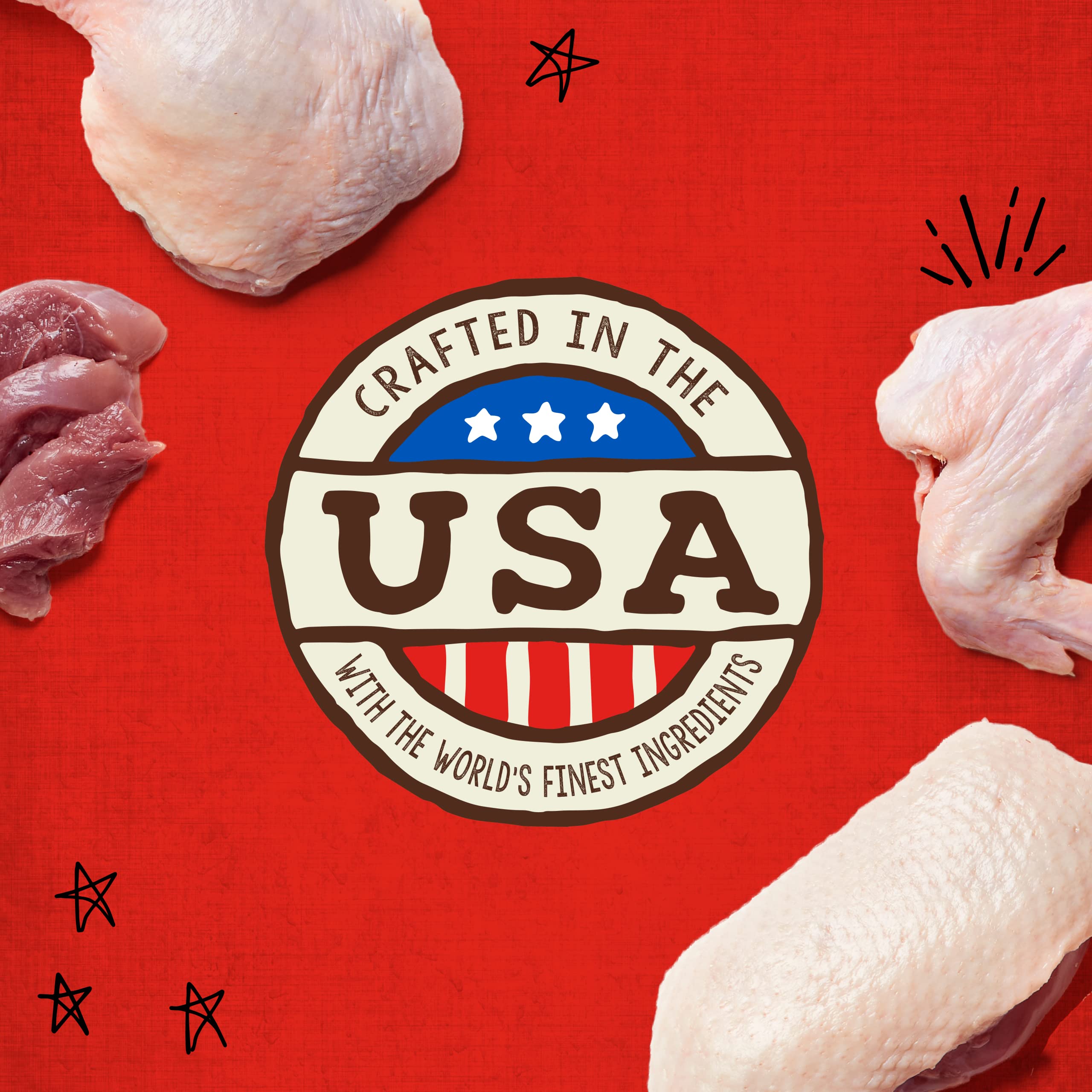 Stella & Chewy's USA kitchen-made quality preserved in a compact bag.