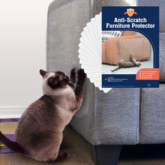 Stelucca Amazing Shields clear couch protector shields fabric from cat scratches while remaining nearly invisible.