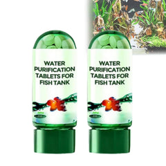 Steriqotu water purification tablet package front highlights brand and clarity promise for aquariums.