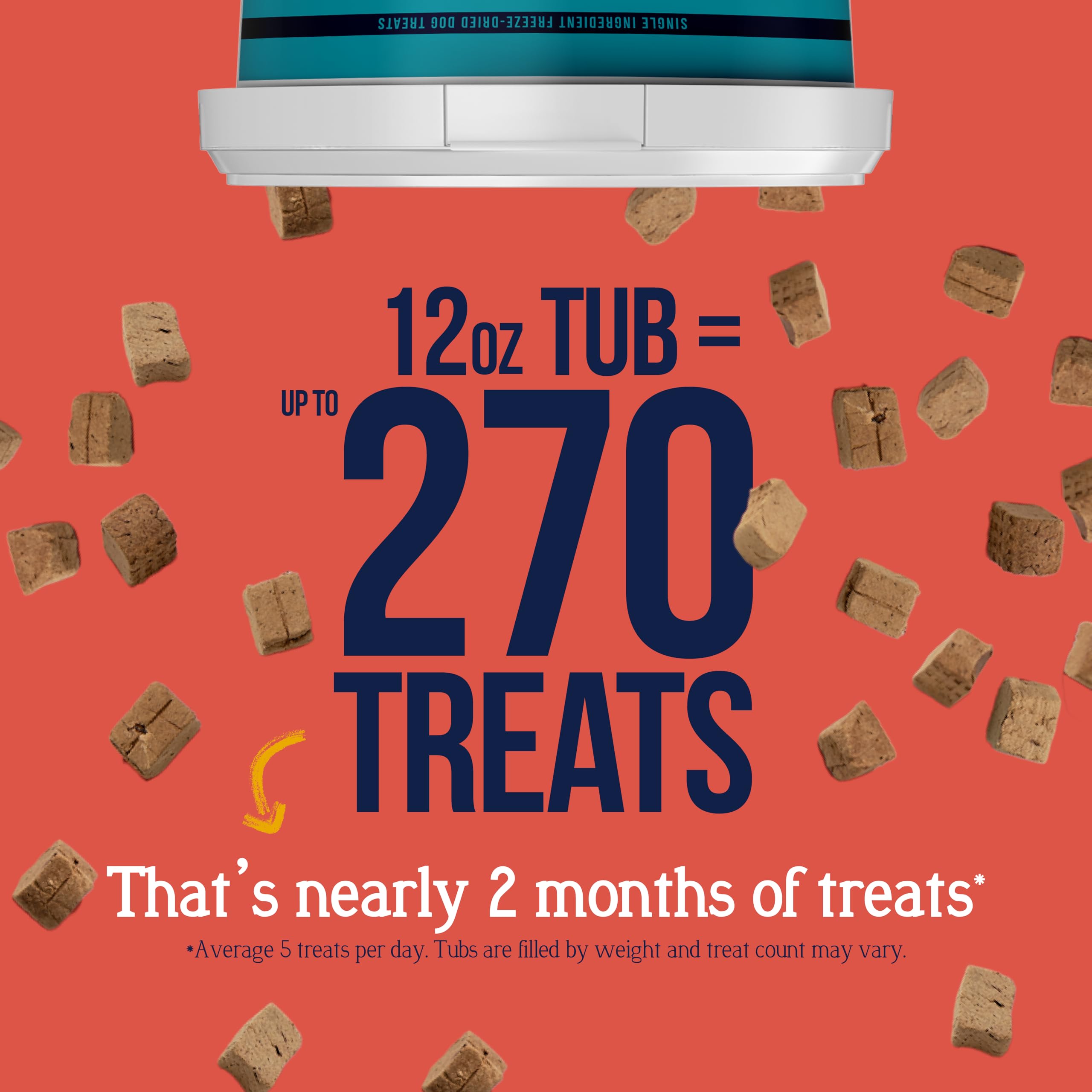 Freeze-dried beef liver pieces from Stewart for high-protein dog snacks.