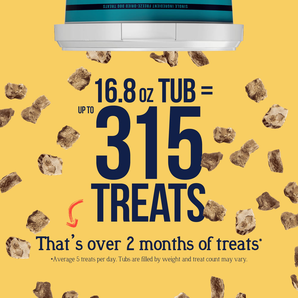 Stewart freeze-dried chicken liver pieces ideal for training and toppers