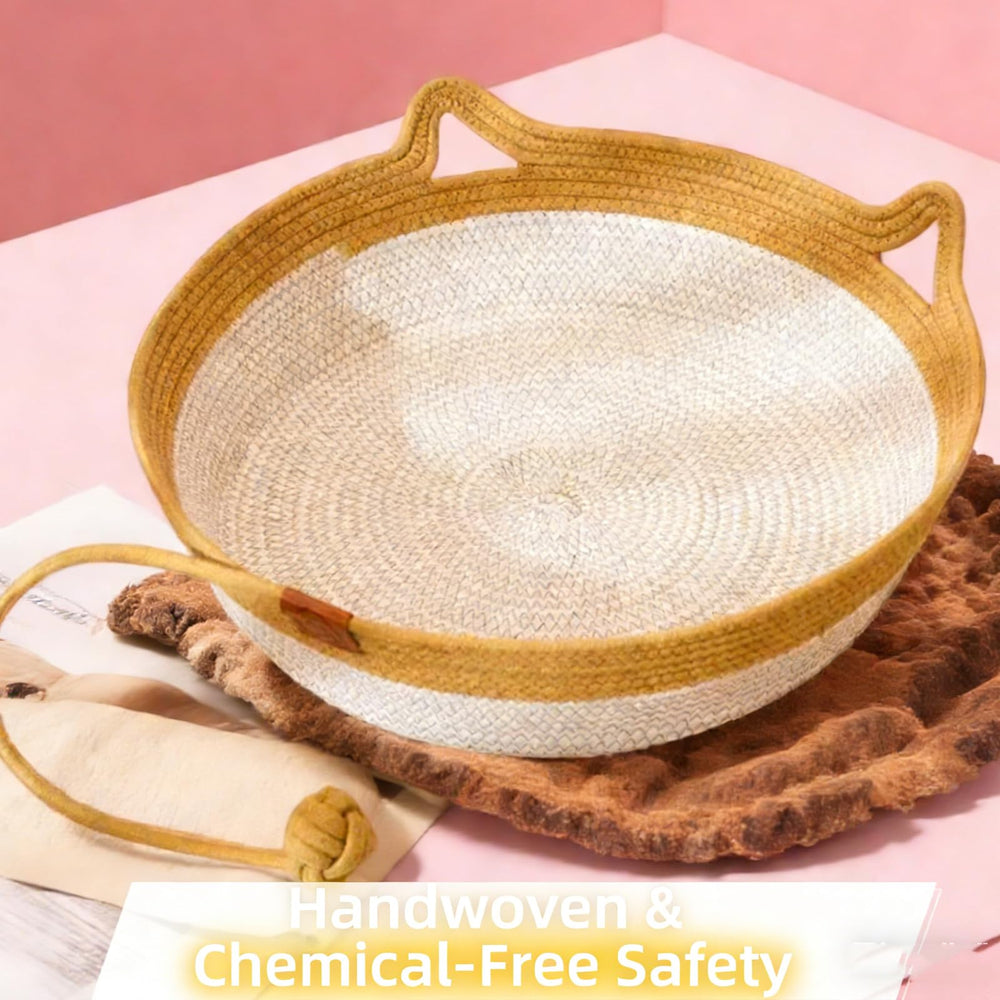 Stimulicat large cat bed features secure enclosed design for relaxed naps