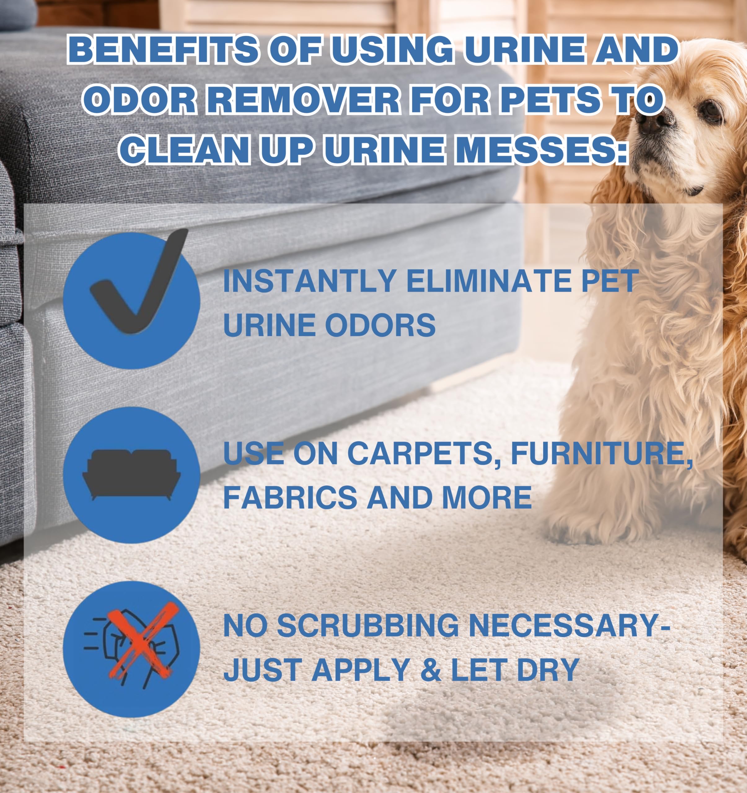 Stink Free oxidation formula closeup highlights non-enzyme cleaning action