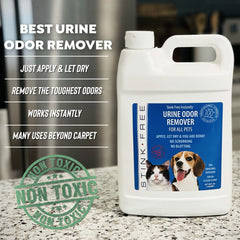 Stink Free pet urine remover on mattress removes lingering smells
