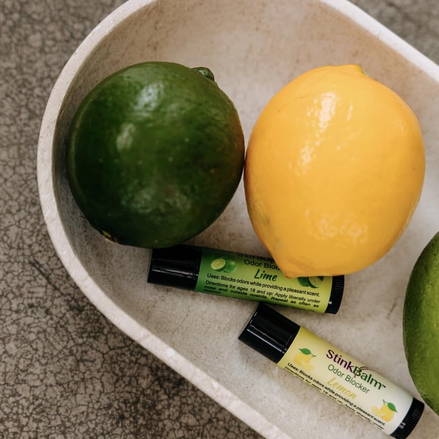 StinkBalm Citrus 911 office-desk setup for fresh space.