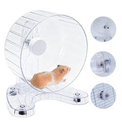 Stinzgie hamster wheel 6.5-inch front view showing compact, smooth-running design for small pets.