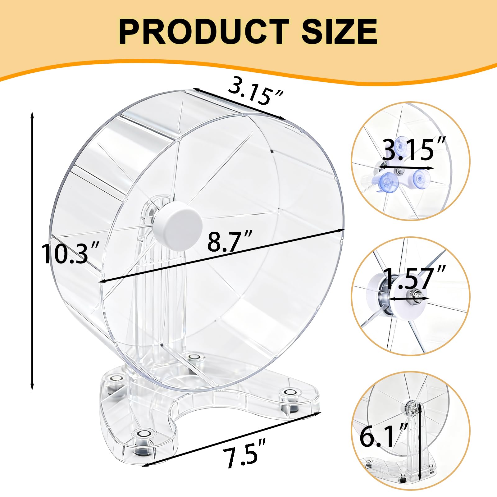 Gnaw-resistant design stays sturdy during daily hamster play.