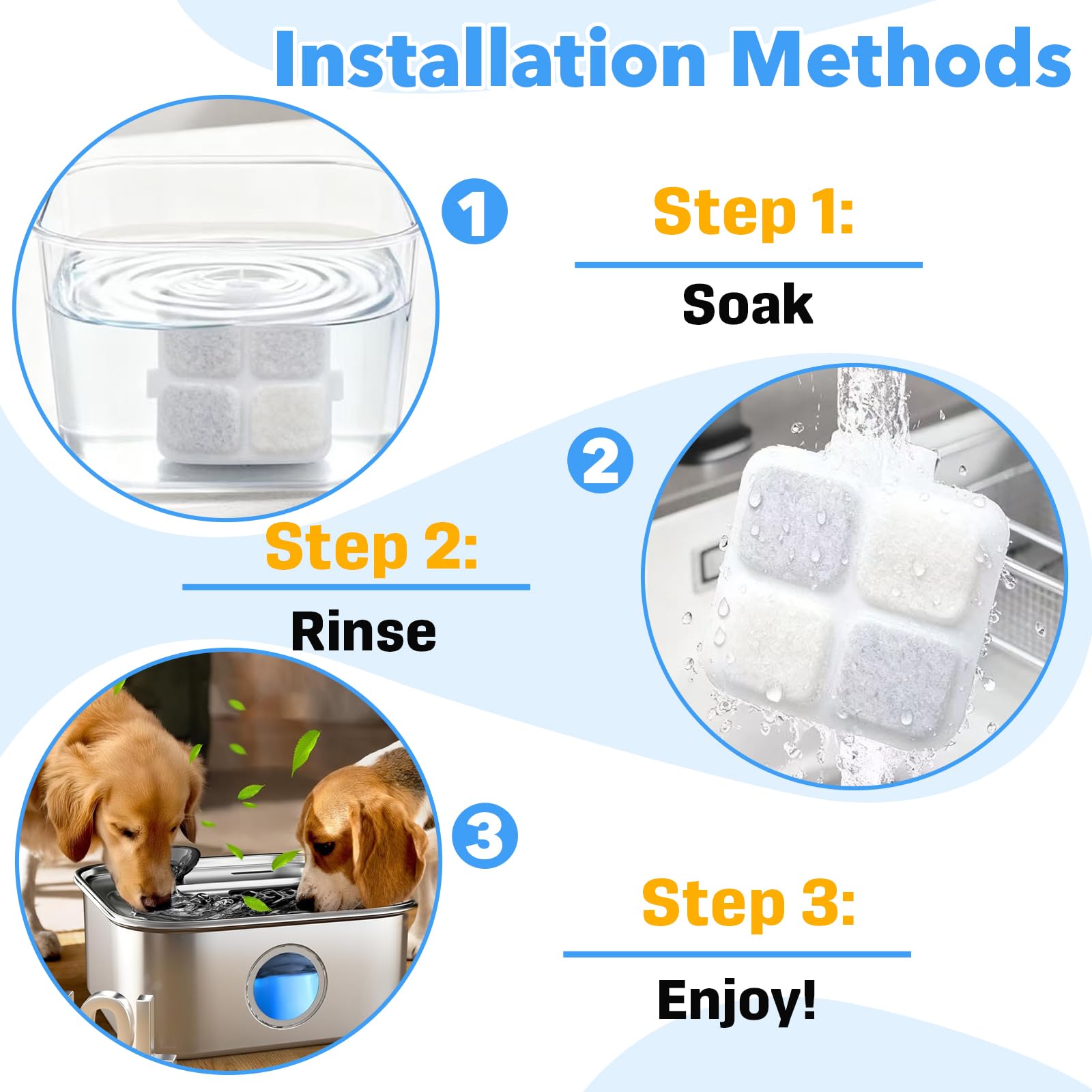 Stitokg long-term filter pack delivers ongoing water quality.