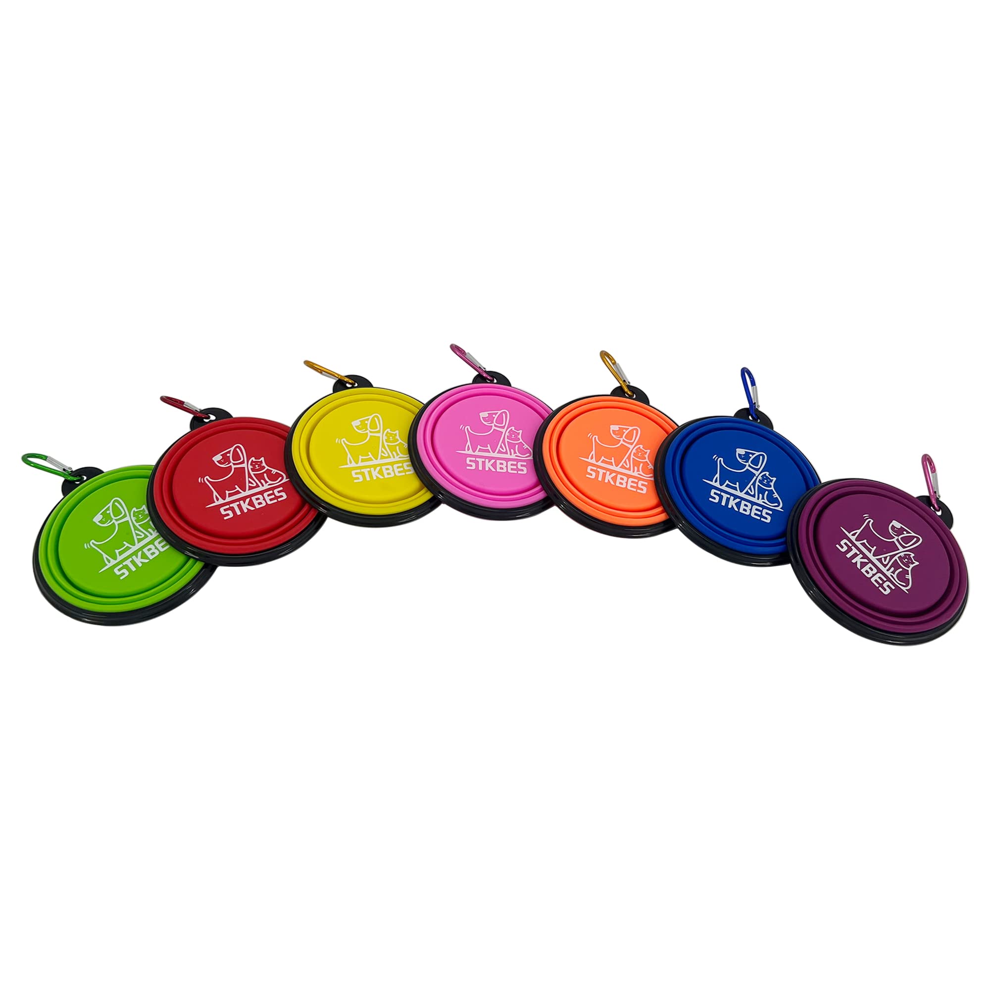 STKBES collapsible dog bowl travel-ready set for on-the-go hydration