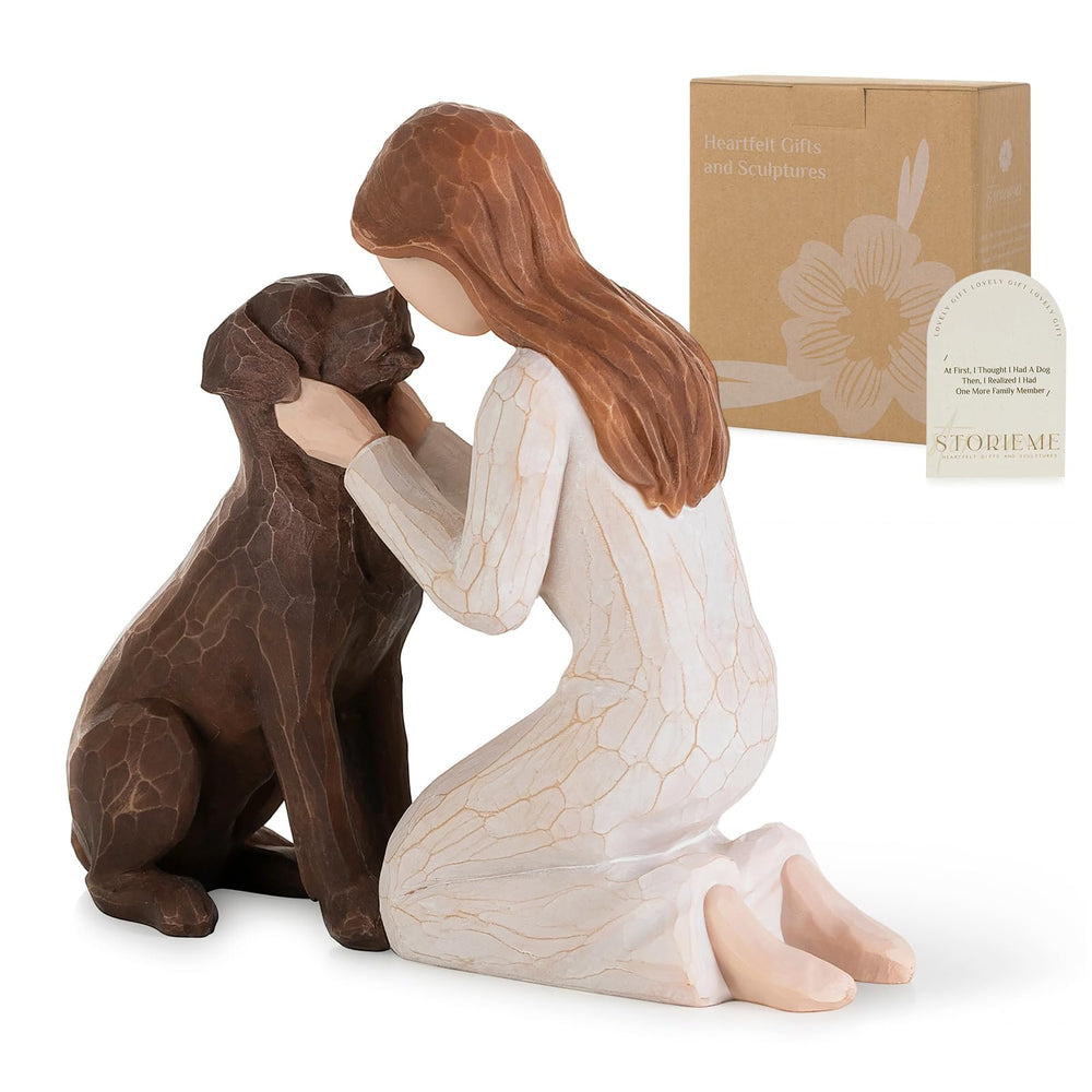 Storieme dog memorial Labrador front view — warm, comforting keepsake for pet owners.