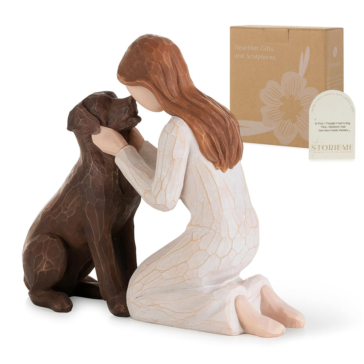 Storieme dog memorial Labrador front view — warm, comforting keepsake for pet owners.