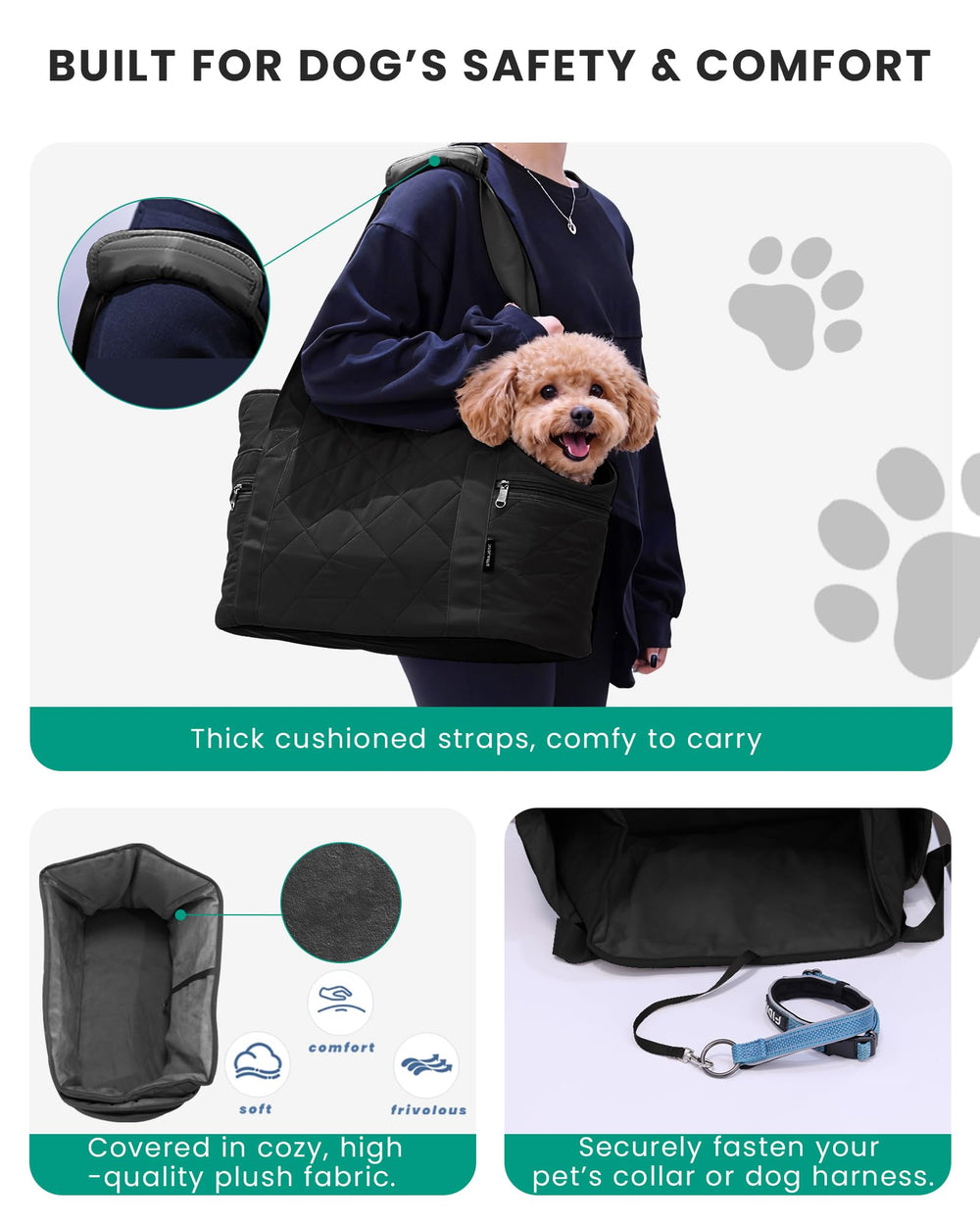 STRAODTIC removable base pad simplifies cleaning after adventures.