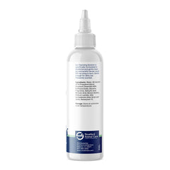 Stratford Ear Cleaner label closeup highlighting Aloe Vera formula